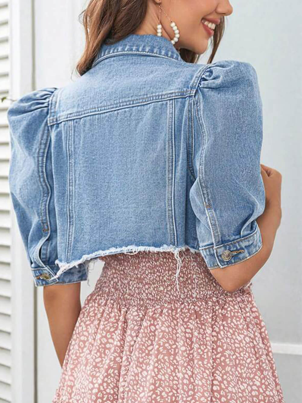 Yara - Ripped Denim Jacket