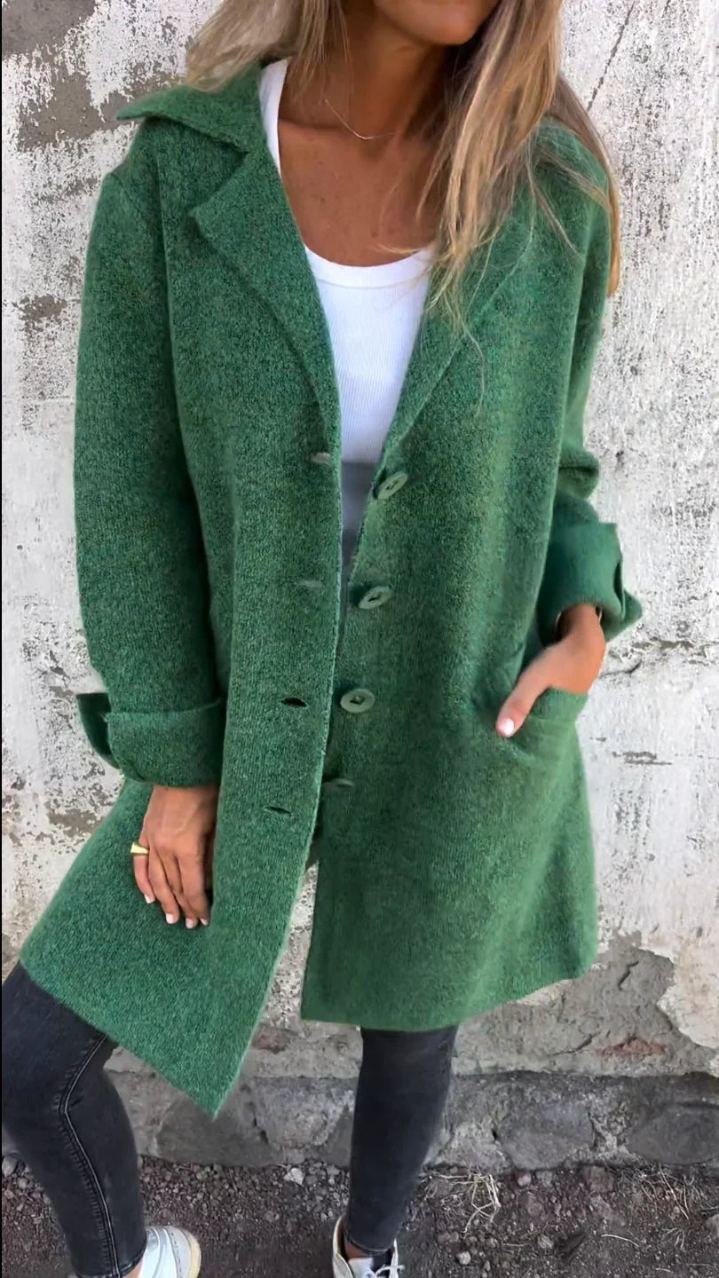 Camile - Casual Single Breasted Wool Coat