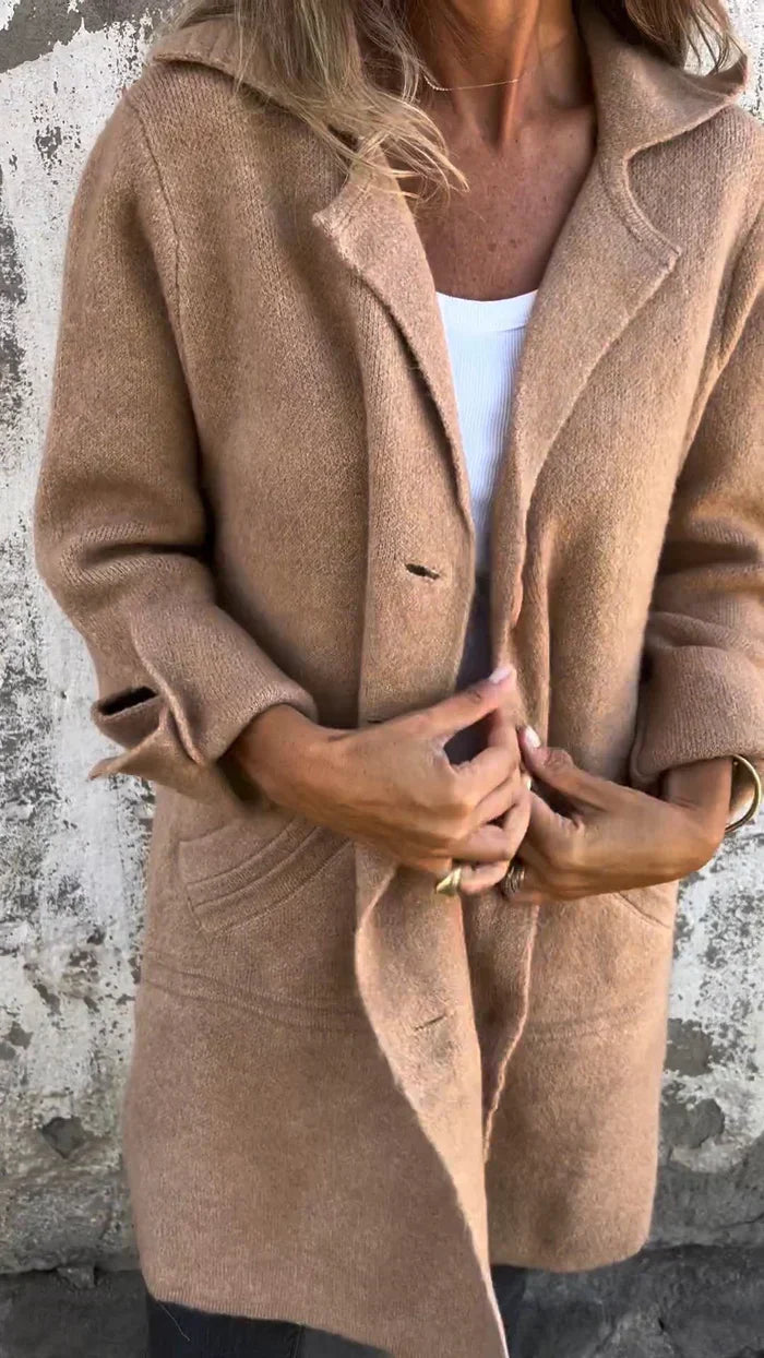 Camile - Casual Single Breasted Wool Coat