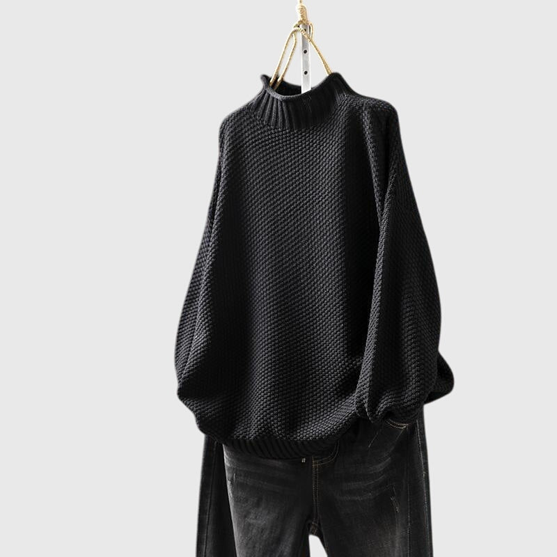 Amelia | Funnel Neck Knitted Jumper