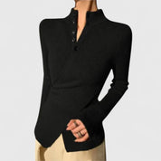 Michiko – Elegant Cotton Knit Sweater