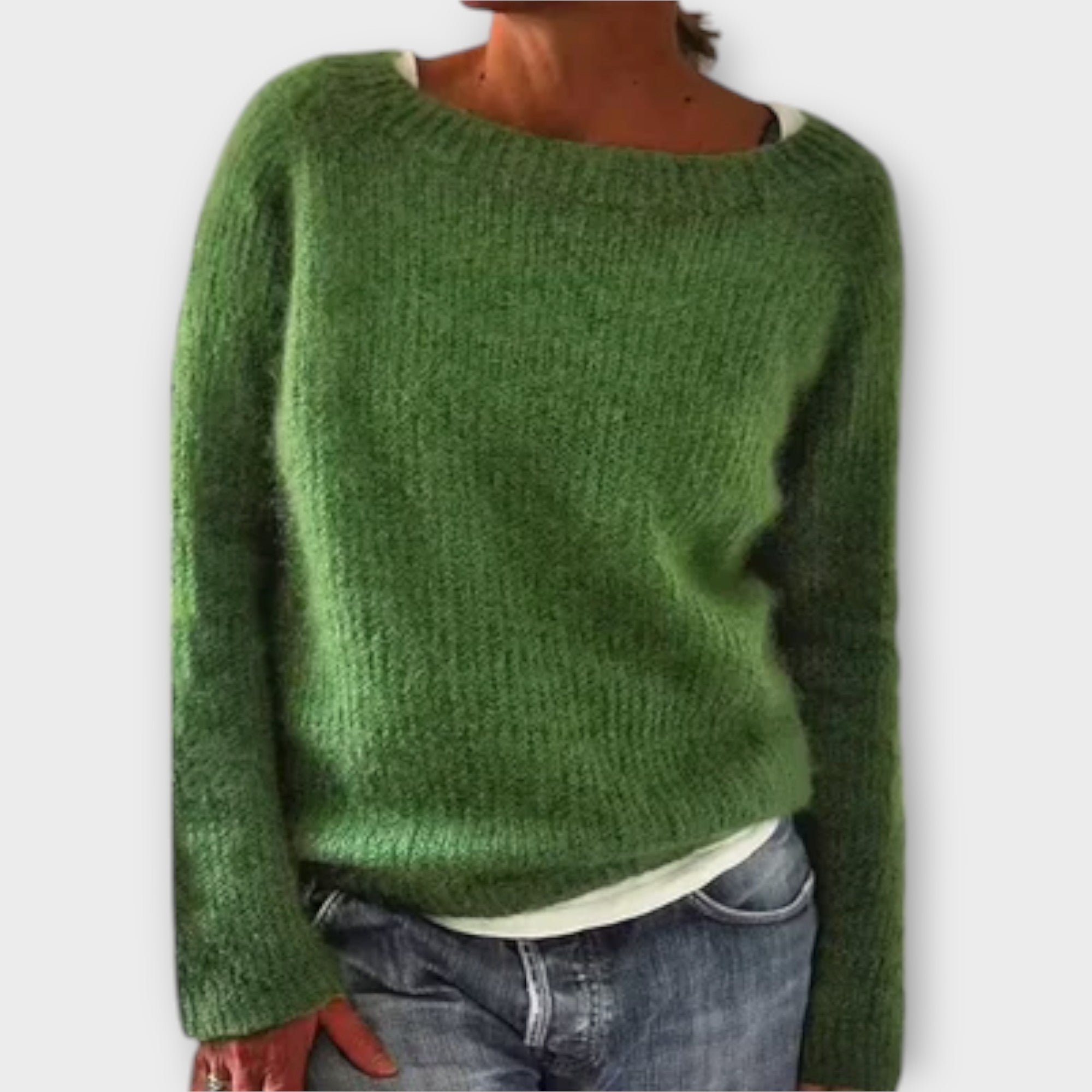 Regine – Solid Colour Knit Sweater