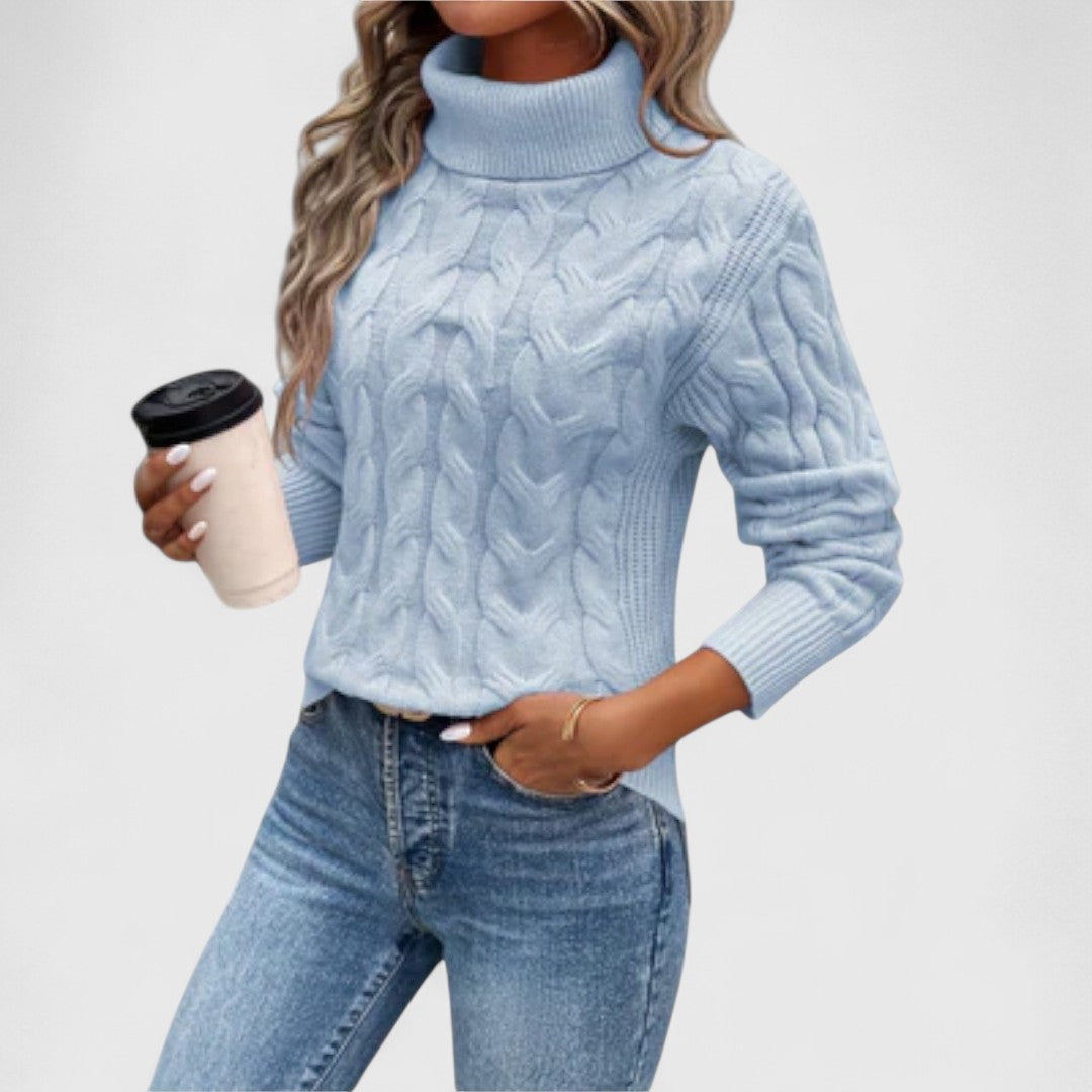 Amelia – Elegant Turtleneck Sweater in Knit