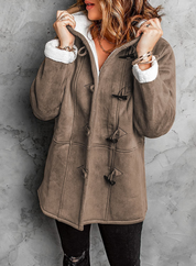 Tahsa - Toggle Winter Coat with Hood and Warm Lining