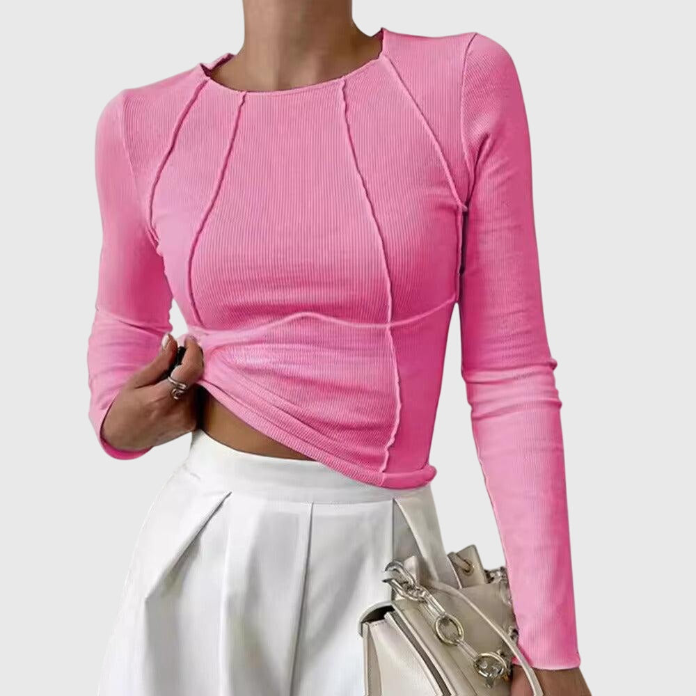 Andi - Ribbed Long-Sleeve Top