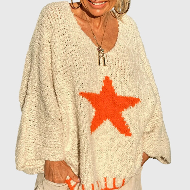 Aria - V-neck Knit Jumper