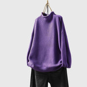 Amelia - Funnel Neck Knitted Jumper