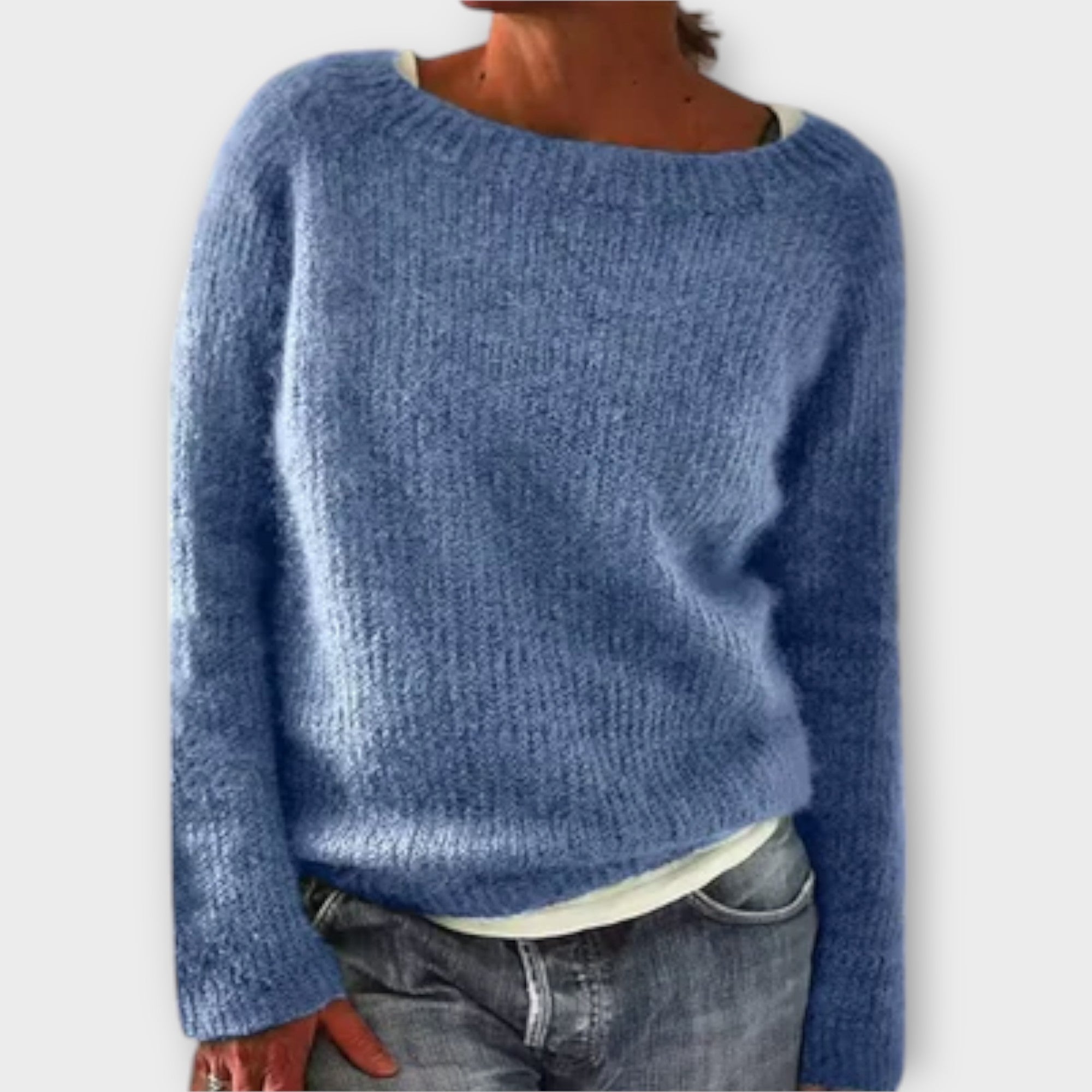 Regine – Solid Colour Knit Sweater