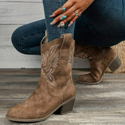 Aurora - Chunky Heel Cowboy Boots