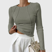 Andi - Ribbed Long-Sleeve Top