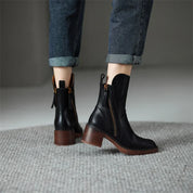 Serene - Chic Block Heel Ankle Boots
