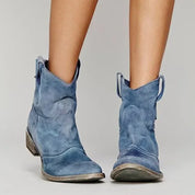 Phoebe - Vintage Cowboy Ankle Boots