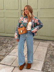 Sienna - Women's Spring Coat Patchwork Design