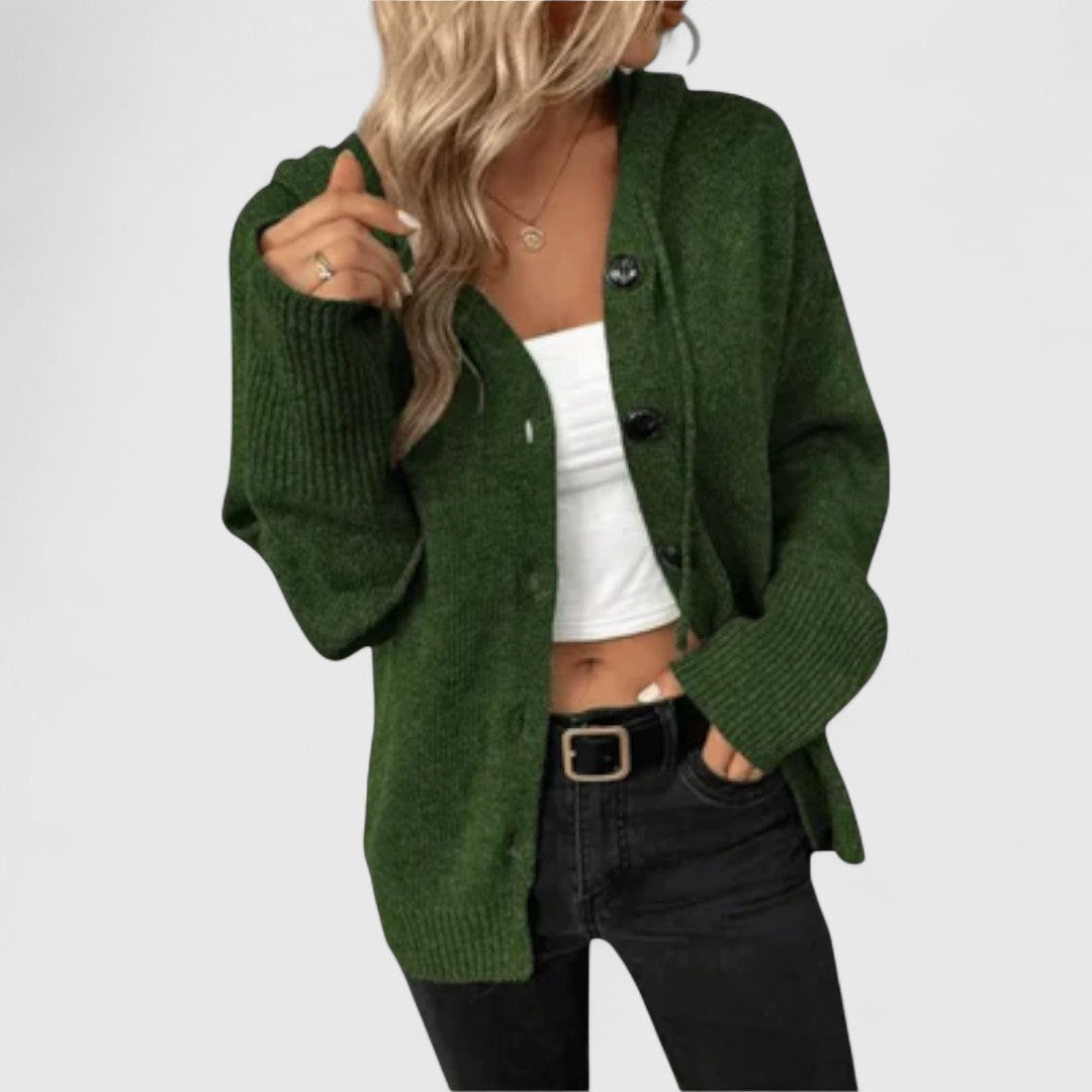 Brittan - Knitted Cardigan with Buttons