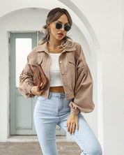 Lily - Women's Casual Cropped Jacket