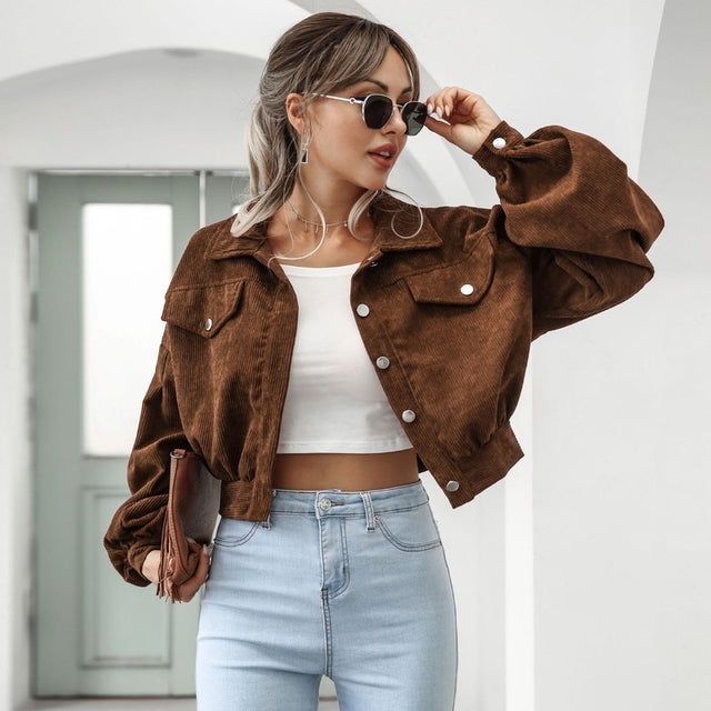 Lily - Women's Casual Cropped Jacket