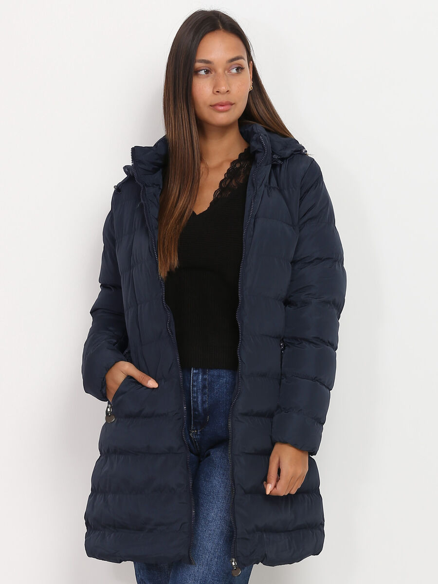 Isabelle - Women's Padded Winter Coat with Hood