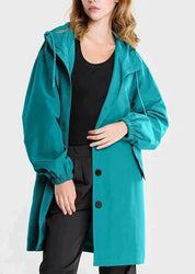 Evie - Women's Waterproof Jacket with Hood and Buttons