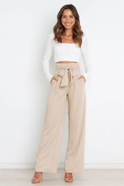 Layla - Women's Wide Leg Linen Trousers