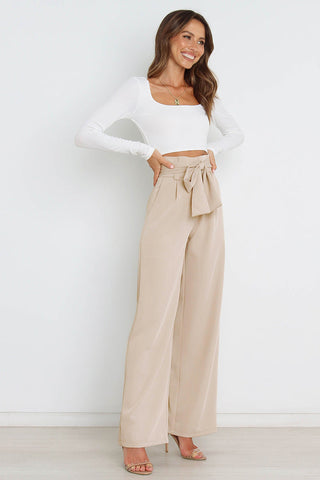 Layla - Women's Wide Leg Linen Trousers