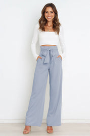 Layla - Women's Wide Leg Linen Trousers