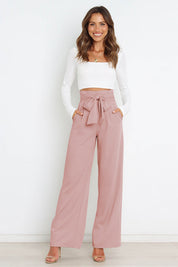 Layla - Women's Wide Leg Linen Trousers