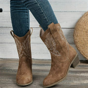Aurora - Chunky Heel Cowboy Boots