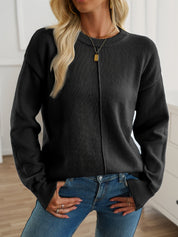 Elisabeth - Long Sleeve Crew Neck Sweater