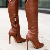 Martina - Chic Stiletto Knee-High Boots