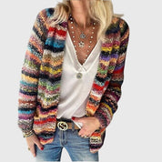 Abigail - Colour Striped Cardigan