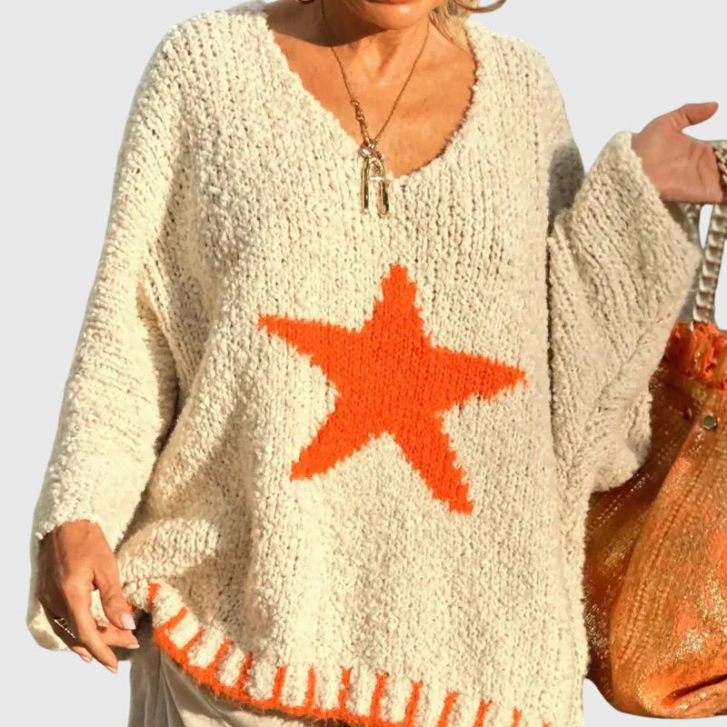 Aria - V-neck Knit Jumper