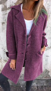 Camile - Casual Single Breasted Wool Coat