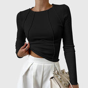 Andi - Ribbed Long-Sleeve Top