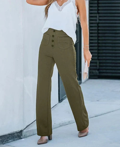Rosie - Women's High Waist Elastic Casual Pants