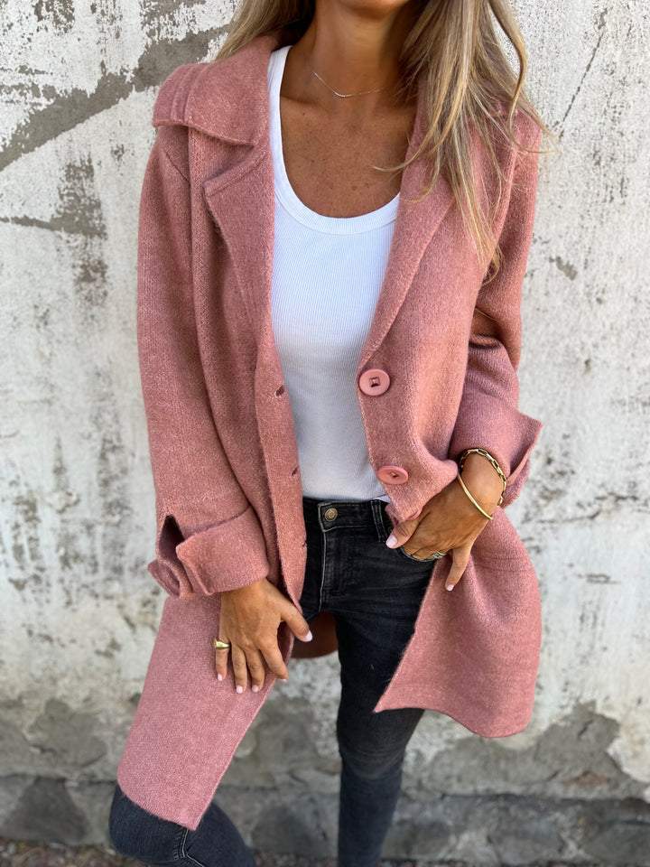 Camile - Casual Single Breasted Wool Coat