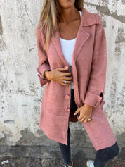 Camile - Casual Single Breasted Wool Coat