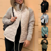 Julia - Knit Patchwork Puffy Jacket