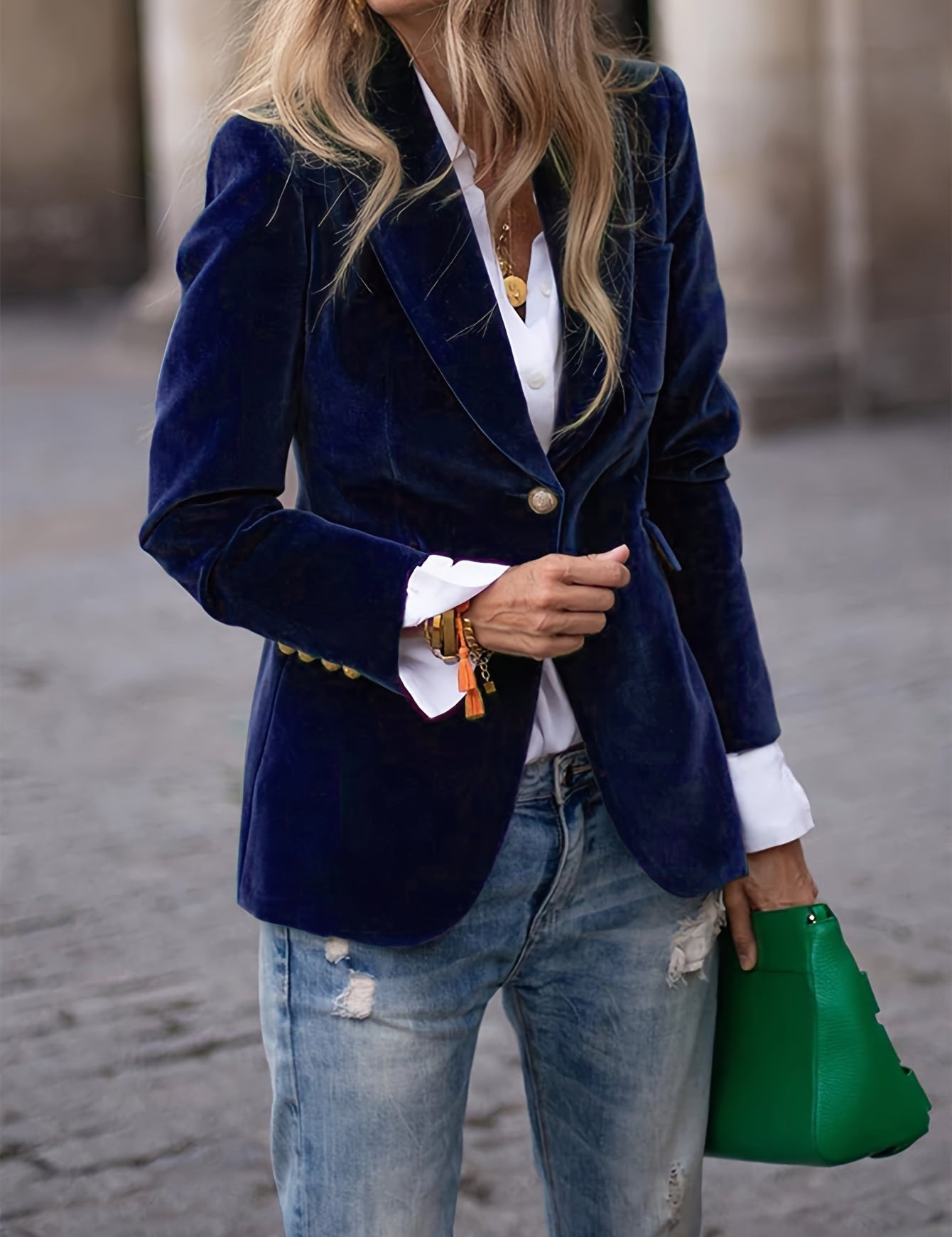 Elise - TAILORED VELVET BLAZER