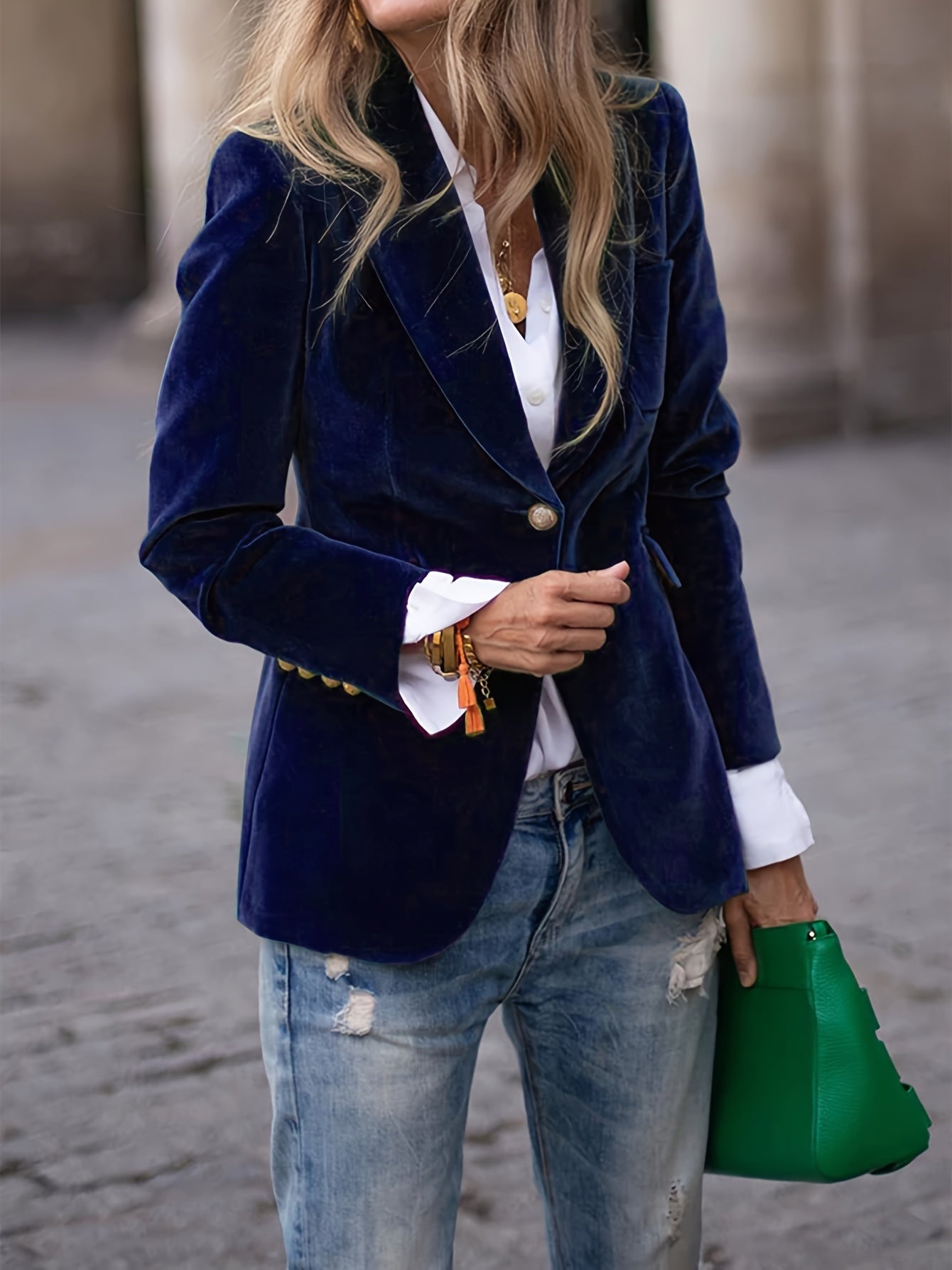 Elise - TAILORED VELVET BLAZER