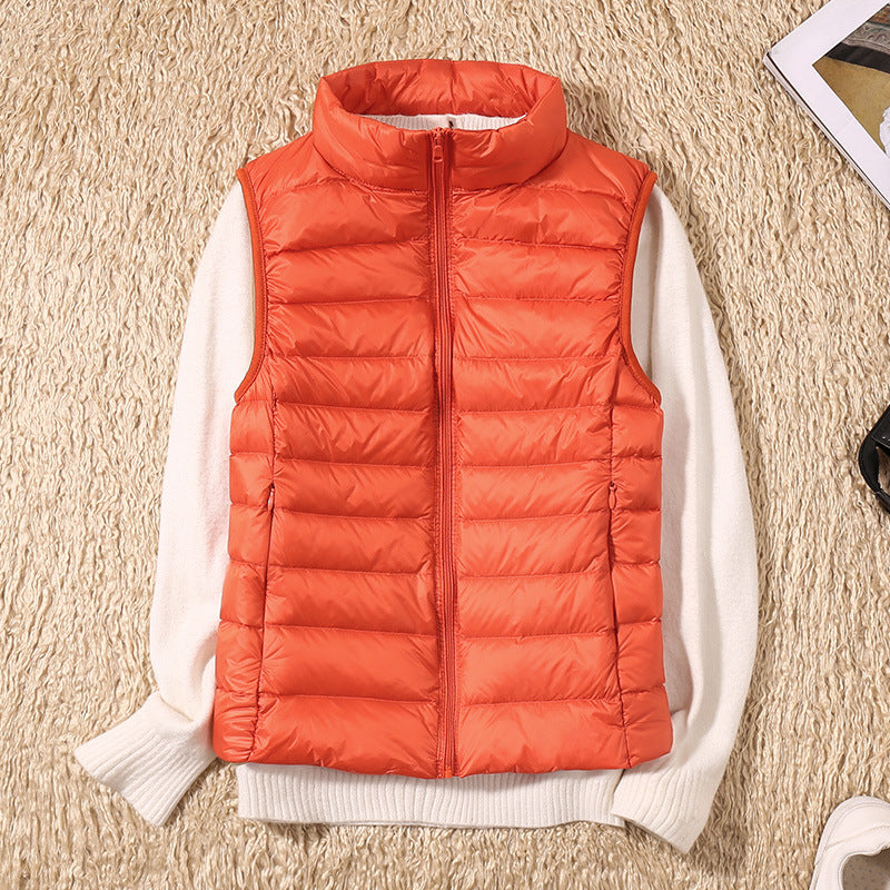 Kyra –  Ultralight White Duck Down Vest