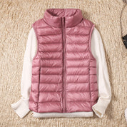 Kyra –  Ultralight White Duck Down Vest