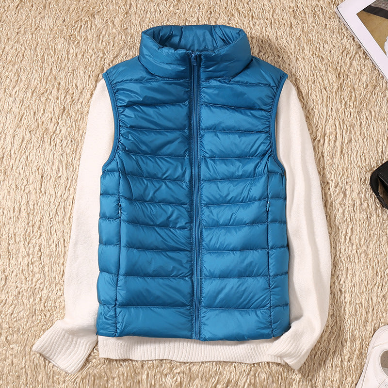 Kyra –  Ultralight White Duck Down Vest