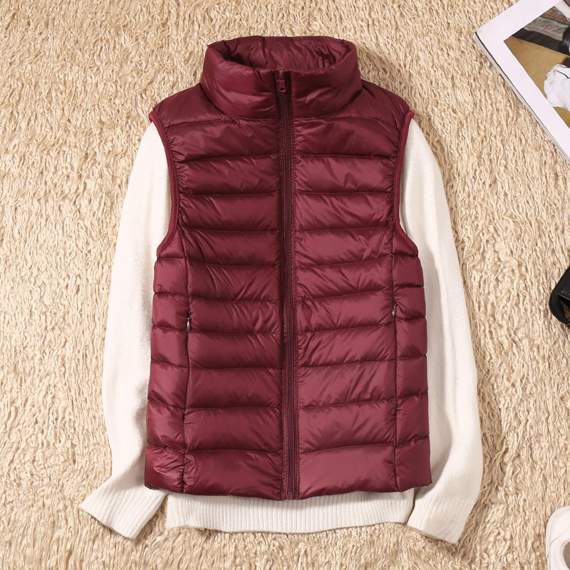 Kyra –  Ultralight White Duck Down Vest