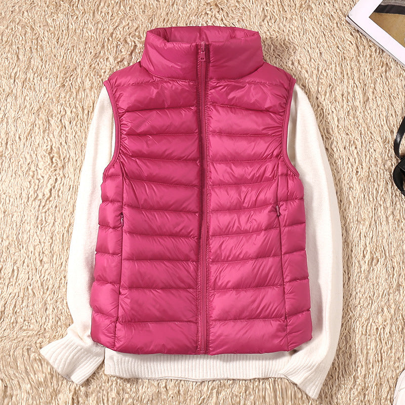 Kyra –  Ultralight White Duck Down Vest
