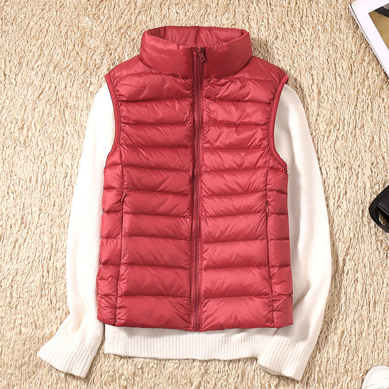Kyra –  Ultralight White Duck Down Vest