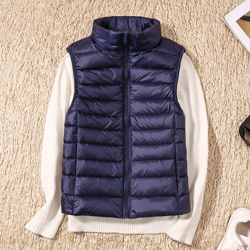 Kyra –  Ultralight White Duck Down Vest
