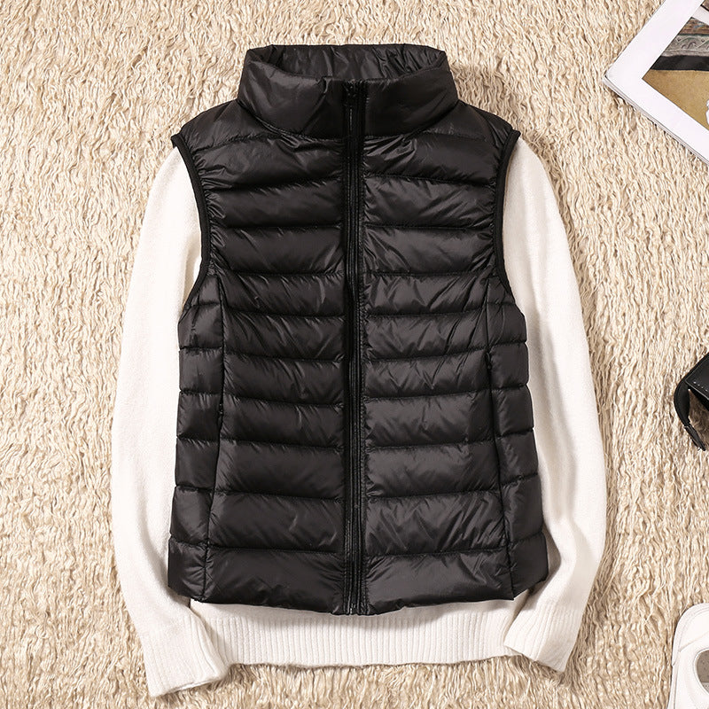 Kyra –  Ultralight White Duck Down Vest