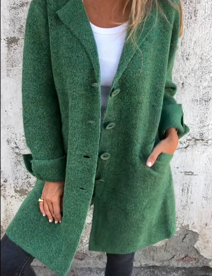 Camile - Casual Single Breasted Wool Coat