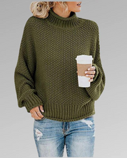 Jayla - Elegant Mock Neck Jumper