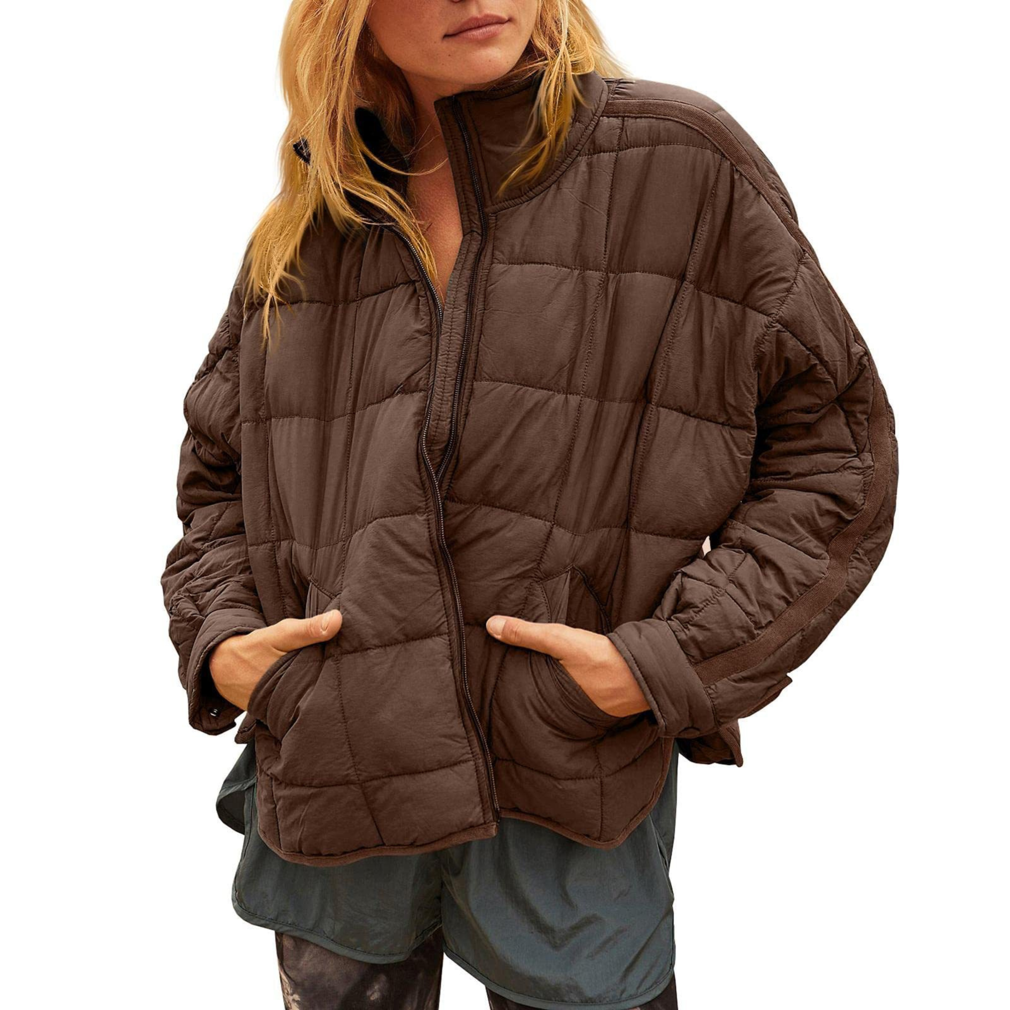 Olivia – Lightweight Compact Zip Puffer Jacket